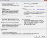 Dialog Programmeinstellungen